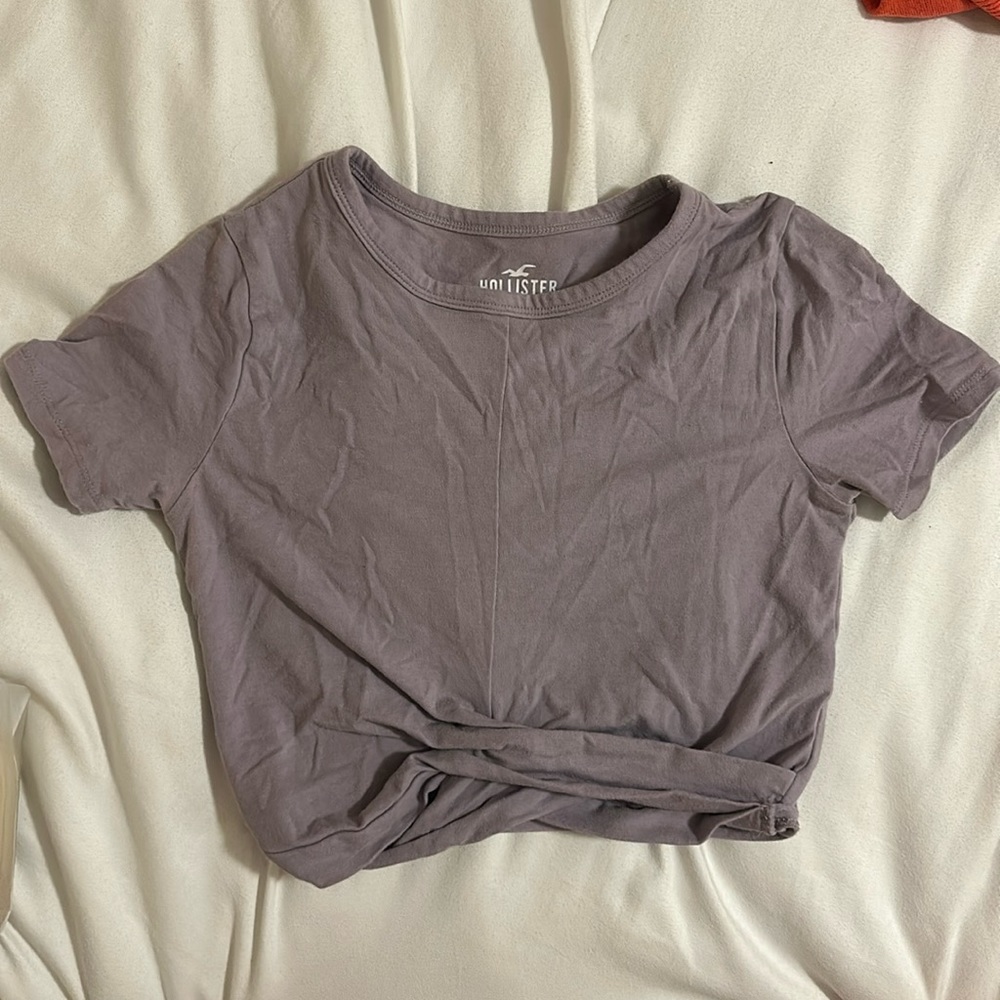 knotted front baby tee